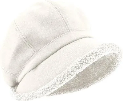 Produktbild von Wintermütze für Herren und Damen, klassische Sonnenmütze mit breiter Wolleband, Herbst- und Wintermütze mit bequemer Brandbeveiligung