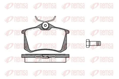 Produktbild von REMSA Bremsbeläge Satz Hinten Bremsklötze für VW GOLF VI (5K1) 0263.10