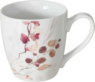 Zdjęcie produktu dla Porcelanowy kubek ze wzorem kwiatów, BERNADA, 480 ml