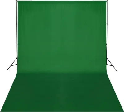Obrázek produktu pro vidaXL Fotopozadí bez stojanu Bavlna Zelená 500x300 Chroma-Key