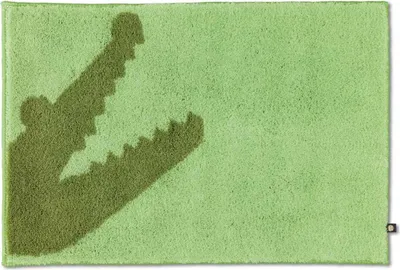 Produktbild von Rhomtuft Badteppich Croc eckig m. abegrundeten Kanten   80 x 160 cm  Farbe  apfel/lind