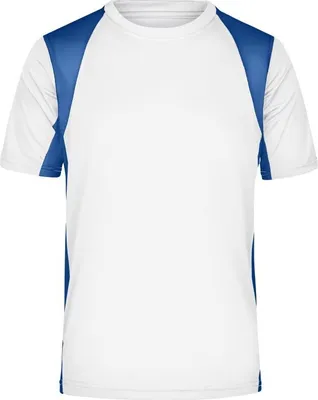 Produktbild von Men's Running-T Funktionelles Laufshirt white/royal, Gr. M