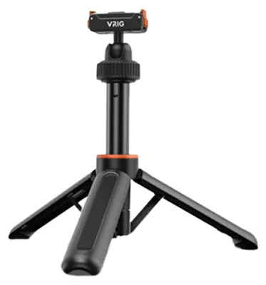 Produktbild von Selfie-Stick-Stativ mit um 360° drehbarem Kugelkopf, magnetischer Schnellwechselhalterung, ausziehbar und zusammenklappbar, passend für DJI Action 5 Pro/4/3