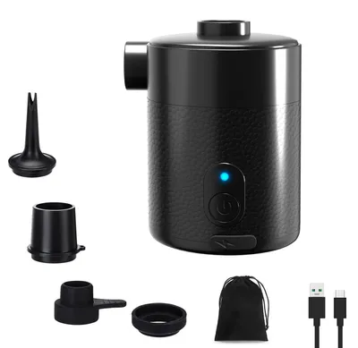 Productafbeelding van 2-in-1 Mini Elektrische Luchtpomp Accu 4000 mAh – Draagbaar, 5000 Pa, 450 L/Min