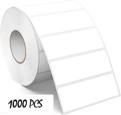 Obrázok produktu pre Samolepiace štítky 76 x 25 mm, 1000 kusov, biele, pre sťahovanie
