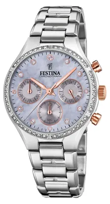 Produktbild von Festina Damen Uhr Boyfriend F20401/3 Edelstahl Armbanduhr silber UF20401/3