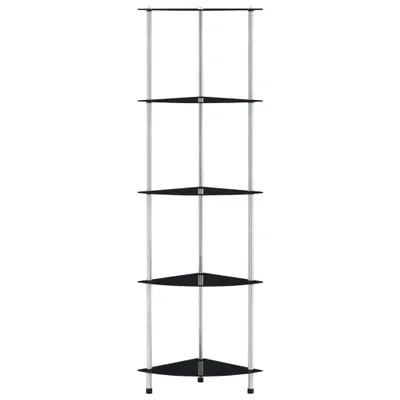 Produktbild von VidaXL 249521, Schwarz, 5 Regale, Stahl, 300 mm, 300 mm, 1300 mm
