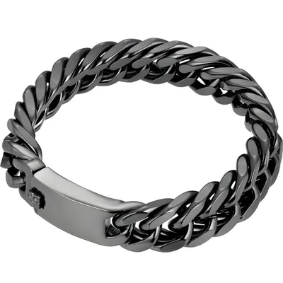 Produktbild von Elegantes Herrenarmband BY-38851 in Schwarz KP38851