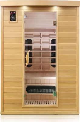 Produktbild von Dewello Infrarotkabine Infrarotsauna LAVAL PLUS 135cm x 105cm inkl. Keramikstrahler, Bodenstrahler
