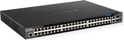 Obrázek produktu pro D-Link DGS-1520-52MP, Řízený, L3, Gigabit Ethernet (10/100/1000), Podpora napájení po Ethernetu (PoE), Instalace do racku, 1U