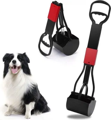 Produktbild von Hundekotgreifer - Langstieliger Hundekotgreifer Ohne Bücken - Kotgreifer Für Hunde - 66 cm - Schmierstoffbeständiger Hundekotgreifer - Schwarz