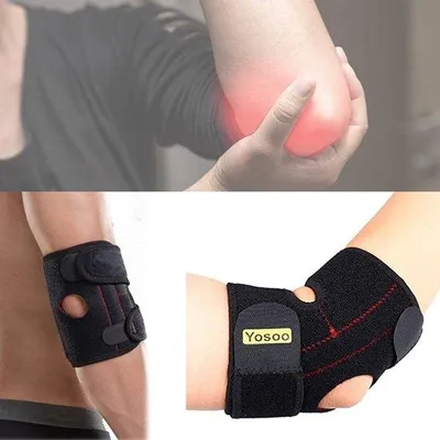 Produktbild von Famanu Ellbogenstütze für Tendinitis Epicondylitis - Verstellbare Tennisellbogenpolster mit Doppelstabilisator
