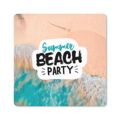 Produktbild von MuchoWow® Mauspad Mousepad Sommer - Sprichwörter - Strand - Meer 20x20 cm - Mousepads - Maus Mat - Pad - Mausunterlage - Desk Mat - Bureauartikeln