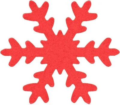 Produktbild von 12x Schneeflocke ROT ausgestanzt 7,5cm DEKO Basteln Karton