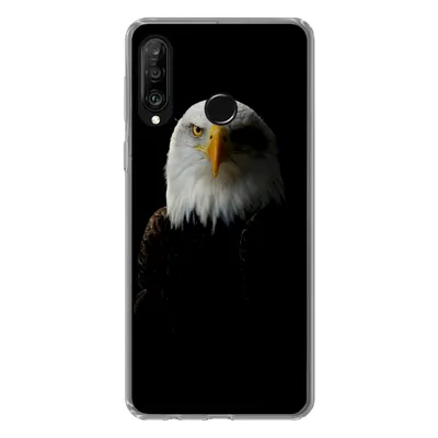Produktbild von MuchoWow® Handyhülle Schutzhülle Hülle für Huawei P30 Lite Adler - Vogel - Schwarz Silikon Softcase Handy Hülle - Handyhülle