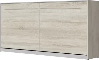 Produktbild von SMARTBett Schrankbett Standard Beton/Eiche Sonoma 90 Horizontal