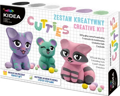 Obrázek produktu pro Sada samotvrdnoucí hlíny Medvídci Kidea