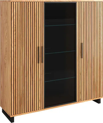 Produktbild von Highboard - Eiche teilmassiv - B 153 cm - 3 Türen