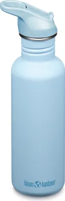 Produktbild von Edelstahl Trinkflasche Classic 800ml Flip Sport Cap Hellblau Clear Sky