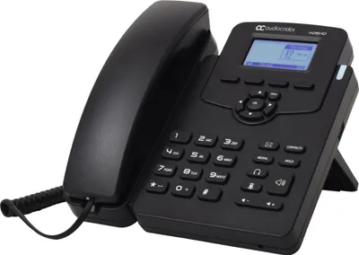 Image de AudioCodes 405HD, Téléphone IP, Noir, Combiné filaire, Info SIP, 2 lignes, Touches