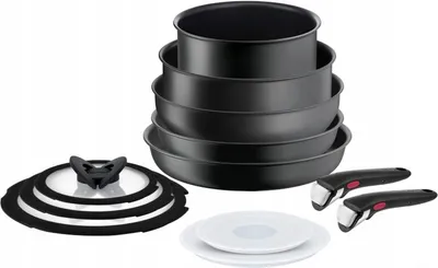 Produktbild von Tefal L76490 Ingenio Titanium 3X Ultimate Großes Pfannen- und Topfset 12-teilig - 2100125549