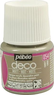 Produktbild von Matt opak Acrylfarbe - Grau - 45 ml