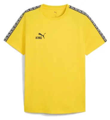 Immagine prodotto di Maglietta PUMA teamKING, colore giallo e nero, taglia L, da uomo