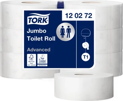 Immagine prodotto di TORK rotolo grande di carta igienica Jumbo 2 veli bianco 360 m