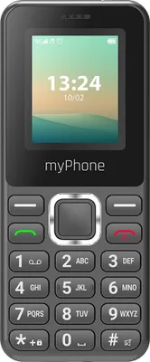 Immagine prodotto di myPhone 2240 LTE | Black | 1.77 " | TN | 48 MB | 128 MB | Dual SIM | Nano SIM | 3G | Bluetooth | 2.1 | USB version USB-C | 1000 mAh