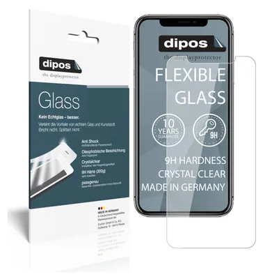 Obrázek produktu pro 2x ochranná fólie pro Apple iPhone 11 Pro - Anti-Shock 9H fólie dipos Glass plastové sklo