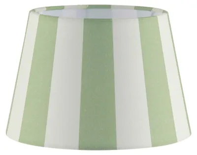 Produktbild von Home Sweet Home CLASSIC Stoff Lampenschirm weiß/grün - 20 x 15 x 13 cm