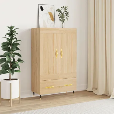 Produktbild von vidaXL Highboard Sonoma-Eiche 69,5x31x115 cm Holzwerkstoff