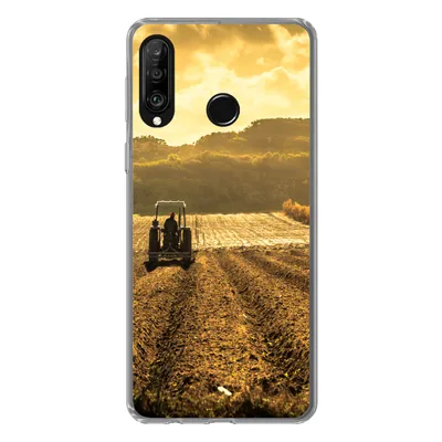 Produktbild von MuchoWow® Handyhülle Schutzhülle Hülle für Huawei P30 Lite Traktor - Bauernhof - Berg Silikon Softcase Handy Hülle - Handyhülle