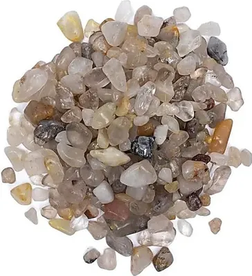 Immagine prodotto di Pietre burattate di quarzo rutilato qualità A/b --set da 2 pezzi - ±800 g; ±0,5-2,5 cm