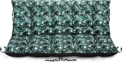 Produktbild von SuperKissen24. Sitzkissen Bankkissen Bankauflage für Gartenbank - 180x50 cm und Rückenlehne 180x60 cm - Outdoor und Indoor - Dunkelgrün