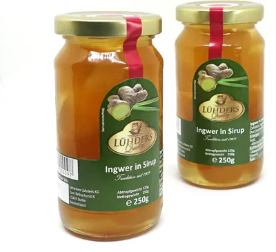 Produktbild von LÜHDERS - Stem Ingwer im Sirup
