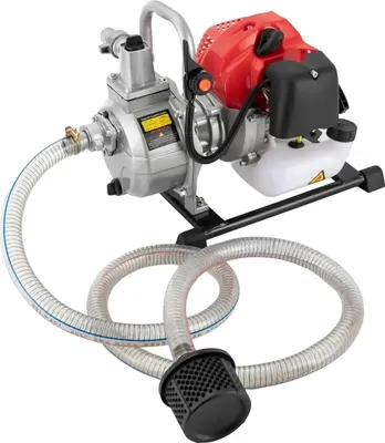 Produktbild von Elektrische Wasserpumpe - Selbstansaugende Pumpe - 1,25 kW - 220V EU-Stecker - 2,5 cm (1") Anschluss - 30 m Förderhöhe, 8 m Saughöhe - 8100 l/h - Schwarz