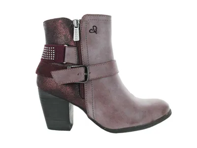 Immagine prodotto di Soccx stivali in pelle da donna viola cerniera fibbia decorativa Soccx stivali in pelle da donna viola cerniera fibbia decorativa 36
