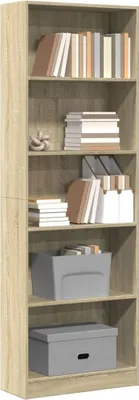 Immagine prodotto di Maison Exclusive - Libreria in rovere Sonoma 60x24x176 cm Materiale ligneo
