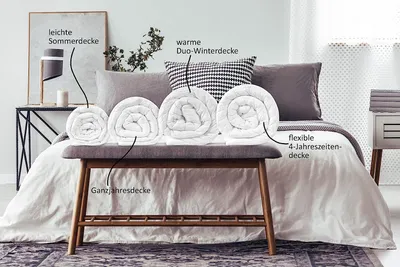 Produktbild von Anti-Milben Bettdecke, Ganzjahresdecke, 155x220 cm, Steppbett, Allergikerbettdecken, sleepling