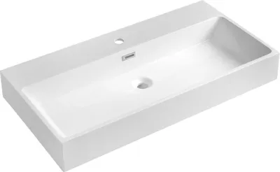 Immagine prodotto di Lavabo AQUATIC, marmo fuso, 90x46cm, bianco