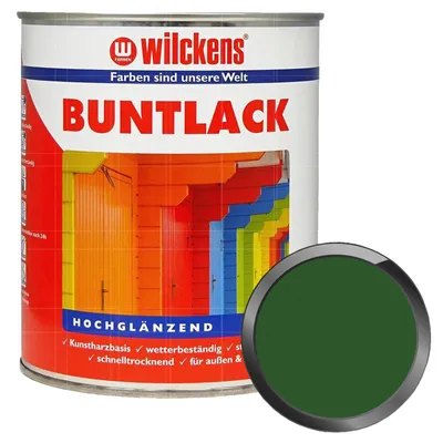 Produktbild von WILCKENS Buntlack Hochglänzend 0.375 Liter RAL 6002 Laubgrün