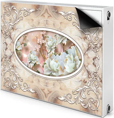 Produktbild von Magnet Heizkörperverkleidung Heizkörper-Abdeckung Heizung Heizkörper 100x60 cm - Blumen, Muster, Glamour,