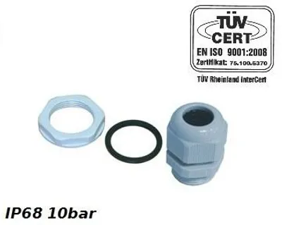 Image de PG9 Presse-étoupe 4-8mm IP68 10bar Gris PROFI 34.9 E-P 2824
