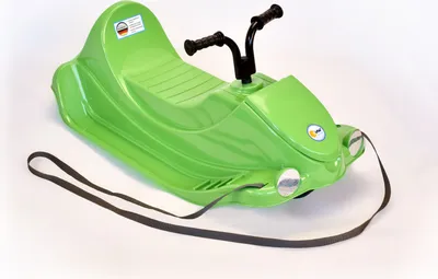 Productafbeelding van KHW-Rodel sneeuwquad, stuurbaar slee met een hoogwaardige plastic constructie, geschikt voor kinderen vanaf 3 jaar. Kleur: groen.