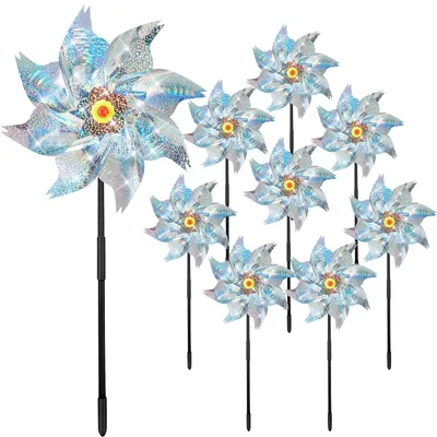 Imagen del producto de Dispositivo de repeler aves para aerogeneradores - Reflectante plateado - 24 x 56 cm