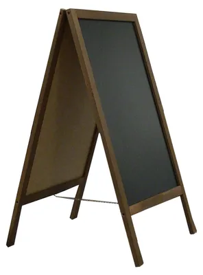 Immagine prodotto di Pannello in legno a forma di "A" con lavagna, dimensioni 100 x 60 cm
