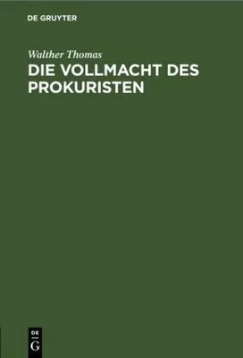 Produktbild von Die Vollmacht des Prokuristen