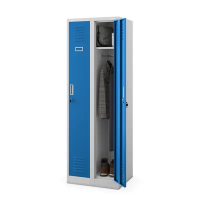 Obrázok produktu pre Spind Umkleideschrank KACPER II, 600 x 1800 x 500 mm, grau-blau