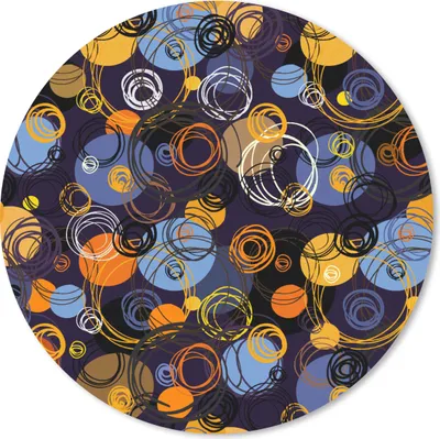 Produktbild von MuchoWow® Mauspad Mousepad Muster - Abstrakt - Ringe 30x30 cm - Mousepads - Maus Mat - Pad - Mausunterlage - Tischunterlage - Schreibtischmatten